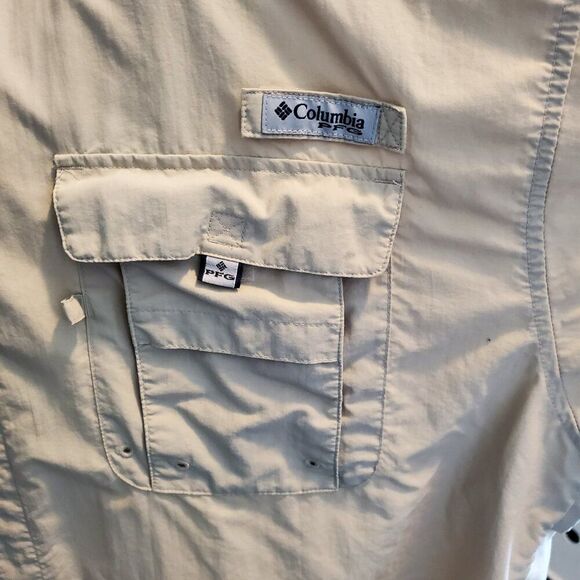 PFG Columbia long sleeve Tan Shirt 2XL - Picture 7 of 8